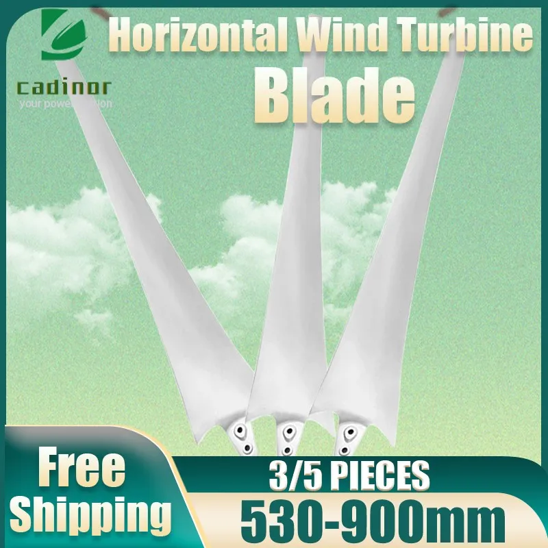 

Blades High Strength Nylon Fiber Windmill Accessories DIY 550/600/650/750/850/900mm Black/White Wind Turbine Generator