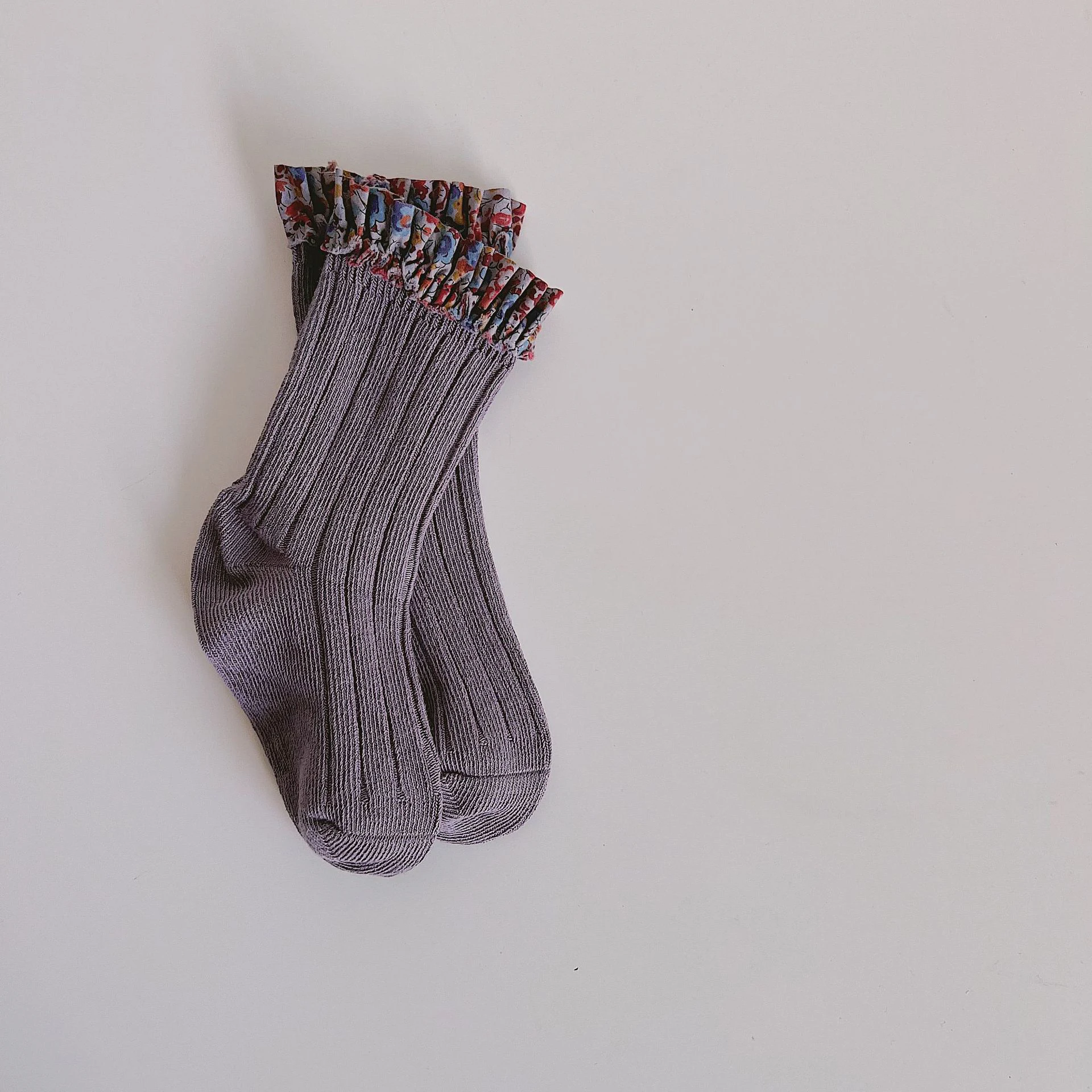 Cotton Socks Kids Socks Baby Socks Girls Socks Spanish Floral Print Lace