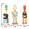 Squeaky Dog Rubber Toys Dog Latex Chew Toy Chicken Animal Bite Resistant Puppy Sound Toy Dog Supplies For Small Medium Large Dog 4