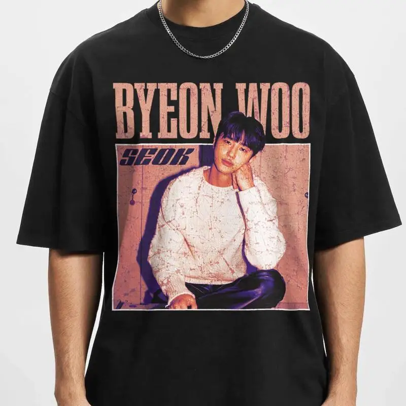 Limited Seok Byeon Woo Kdrama Korean Pop T Shirt Vintage - AliExpress ...