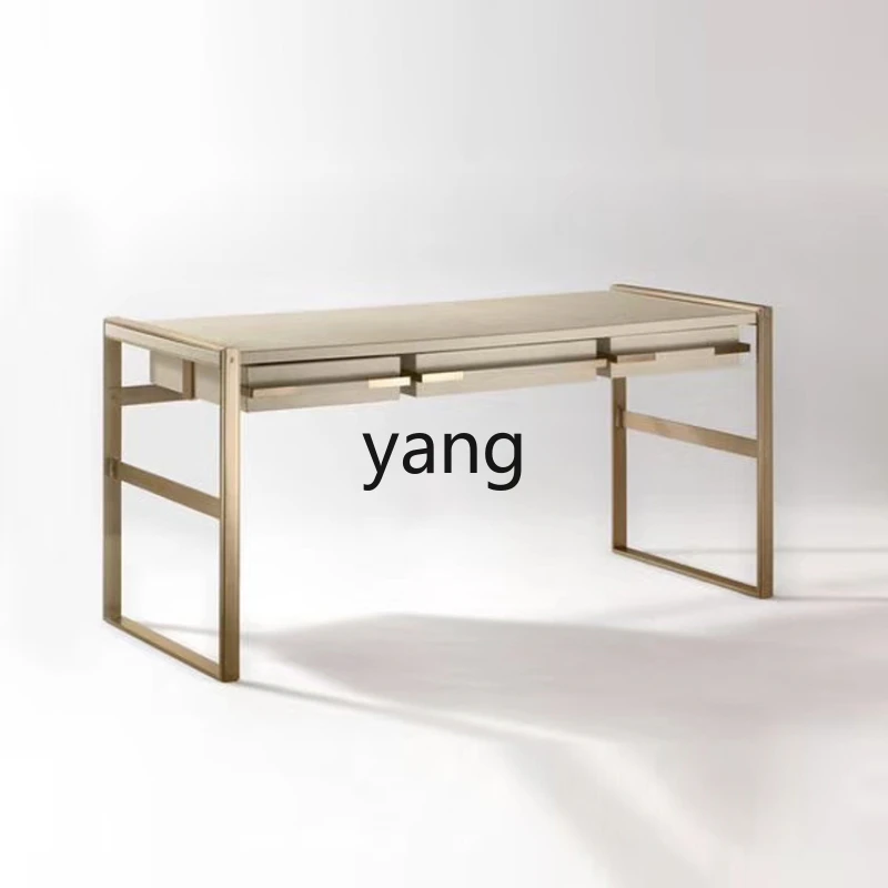

Yhl Stainless Steel Plate Computer Champagne Gold Writing Home Simple