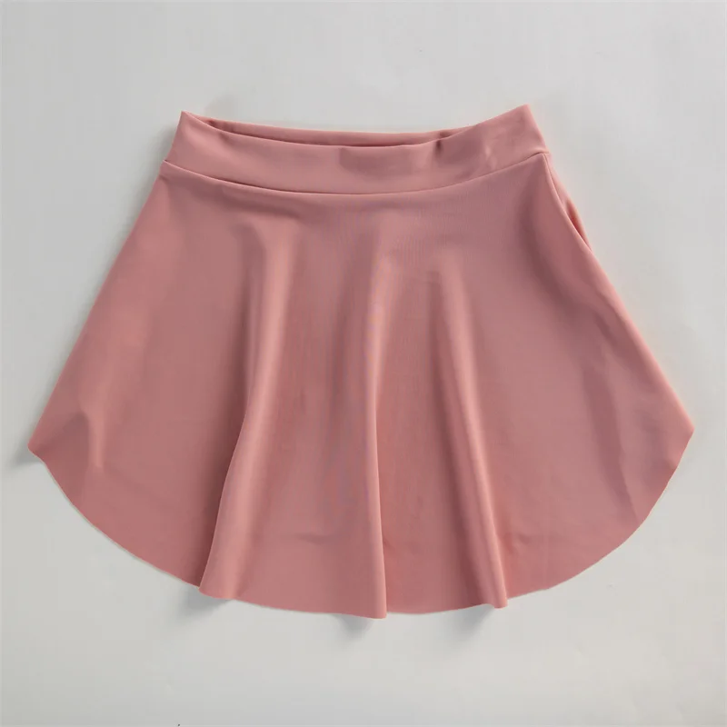 Heißer Verkauf Hohe Qualität Viele Farben Nylon Spandex Yoga Sport Kinder Mädchen Frauen Erwachsene Ballett Tanz Röcke – Detail 10