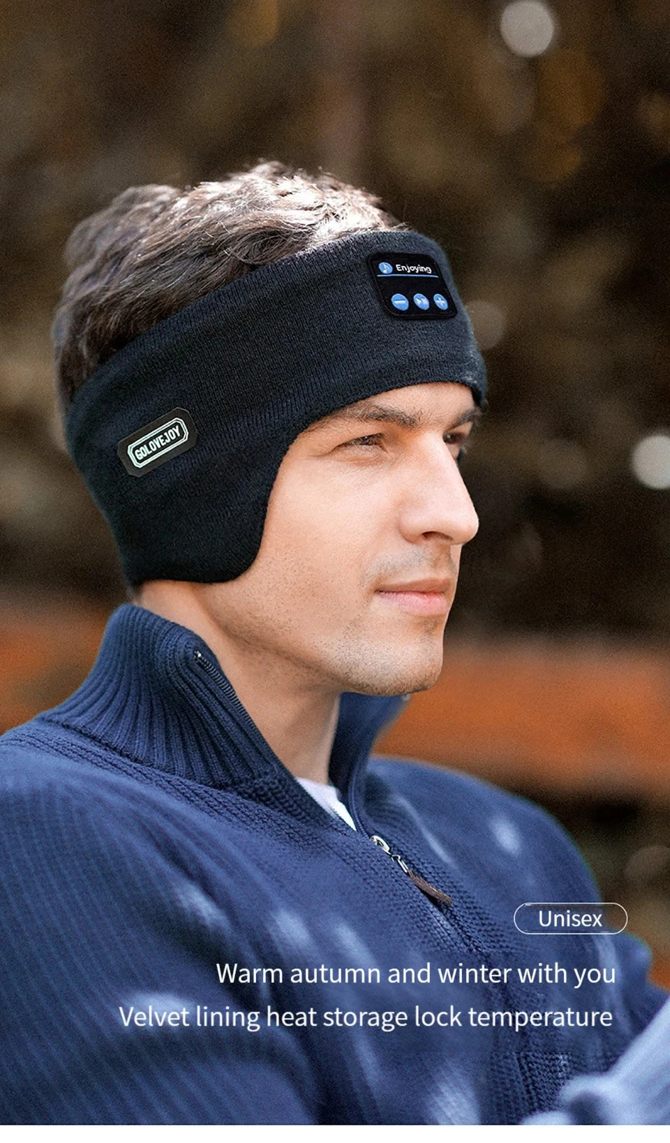 Cuffie bluetooth con paraorecchie invernali morbide e calde_voghion.com