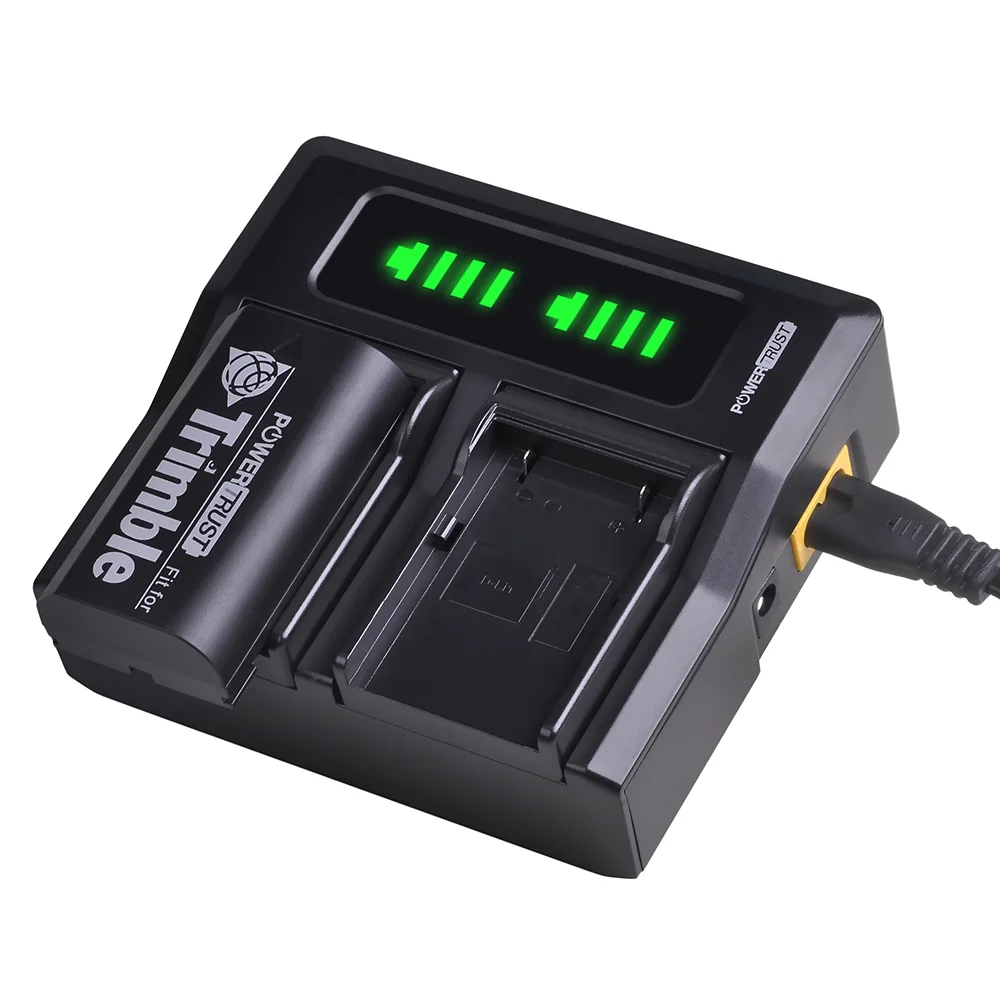 1x 54344 Battery Charger with LED display battery charger battery charger adapter for Trimble 29518 46607 52030 38403 5700 5800 R7 R8 GNSS MT1000 GPS Receiver Batteries