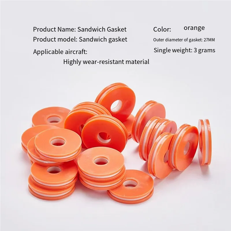 Câble Drone DJI T20P T40 T50 FC30 - Support Hélice Caoutchouc Orange (32 pièces)