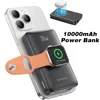 NEWDERY10000mAh Magnetic Wireless Power Bank for Apple Watch /9/8/7/6/5/4/Ultra 2 iWatch Battery Pack For iPhone 16/15,Galaxy 1