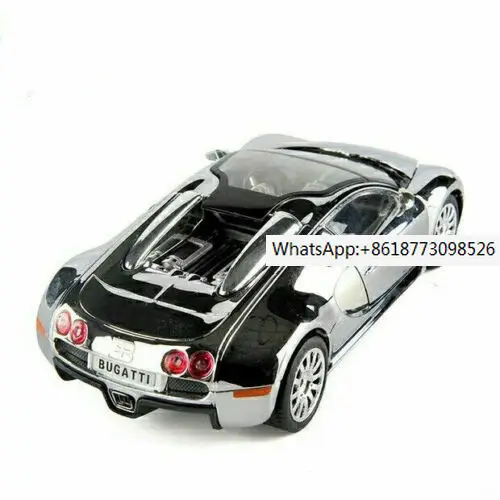 

Модель спортивного автомобиля Bugatti Veyron, трехдверный передний руль, модель 1/24, аксессуары для взрослых