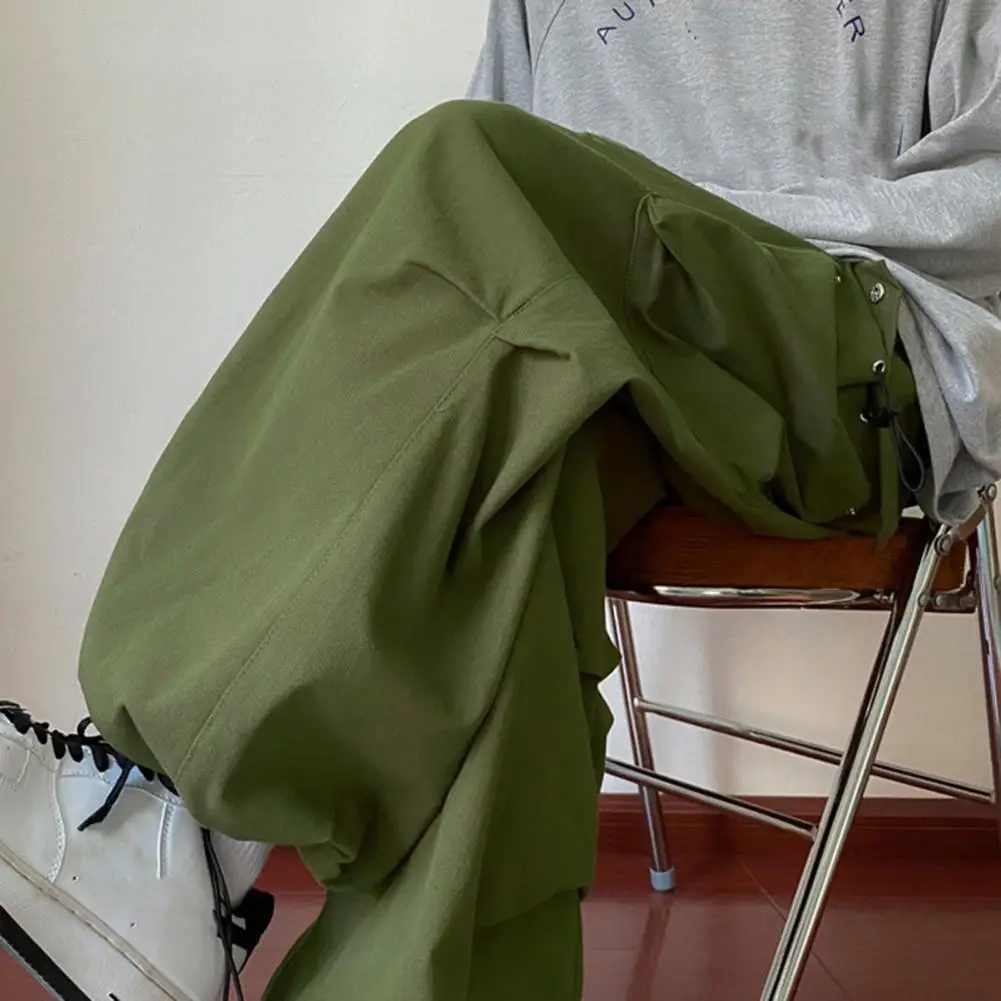 

Minimalistic Casual Pants Loose Soft Men Trousers Nude Color Male Trousers