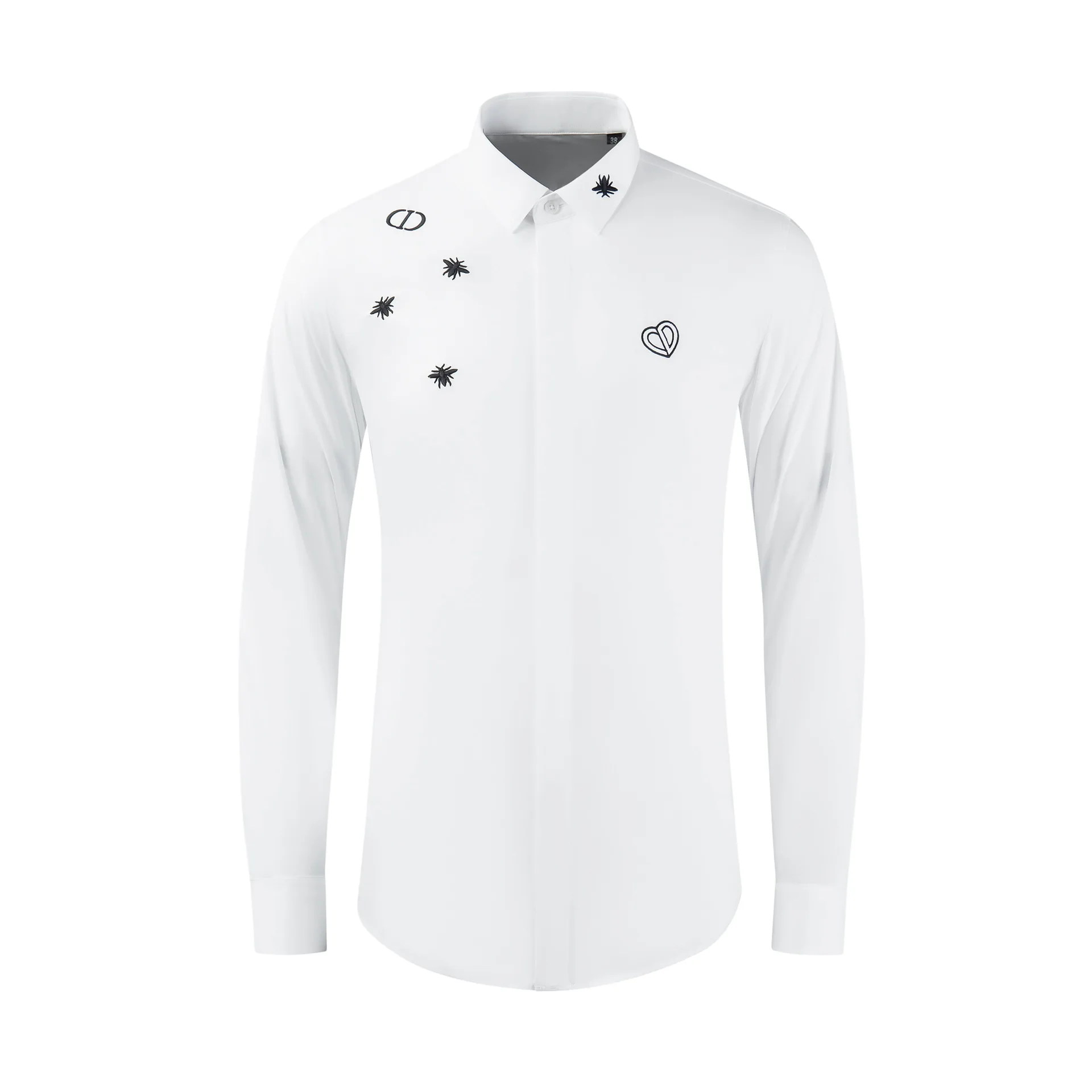 

High Quality Luxury Jewelry Dressed Retro Chinese Clothing Crane Shirt, Crane Printing Men Office Trendy Shirtgood