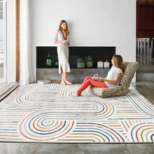  Moxi Light Luxury Ins Nordic Style Living Room Bedroom Bedside Carpet Full Shop Custom Internet Famous Photo Taking Simple Style 