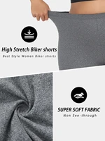 Plus Size Super Soft Biker Shorts For Women No See Through Workout Running Yoga Athletic Shorts 6"Inseam RUNNING - Image 5