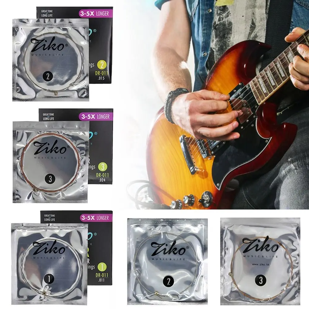 

10 Styles Stainless Steel Accessories Musical Instruments Classic Guitar Parts Classical Folk Acoustic Guitar Strings