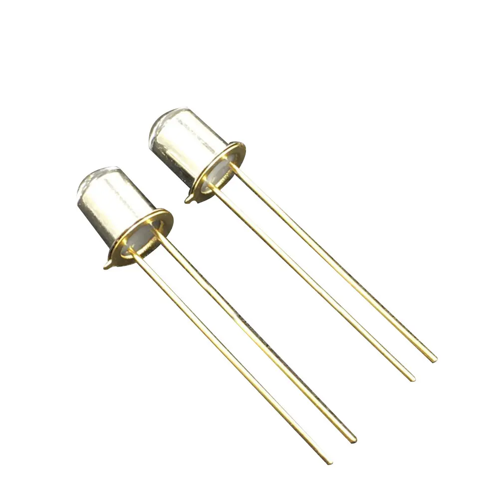 

10pcs/lot 2CU2B photodiode phototransistor metal infrared receiver tube 5MM wavelength 880nm light control circuit