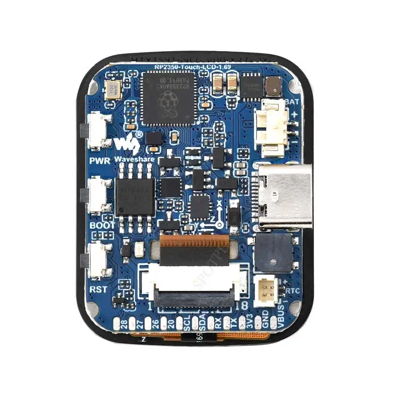 ����� ���� ���� 2 RP2350 1.69 ��ġ LCD ��ġ��ũ�� ���� ����, 240x280 1.69 ��ġ ���÷���, QMI8658, 6 ��