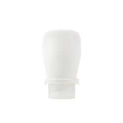 Leakproof Silicone Travel Bottle for Toiletries and Skincare (White)