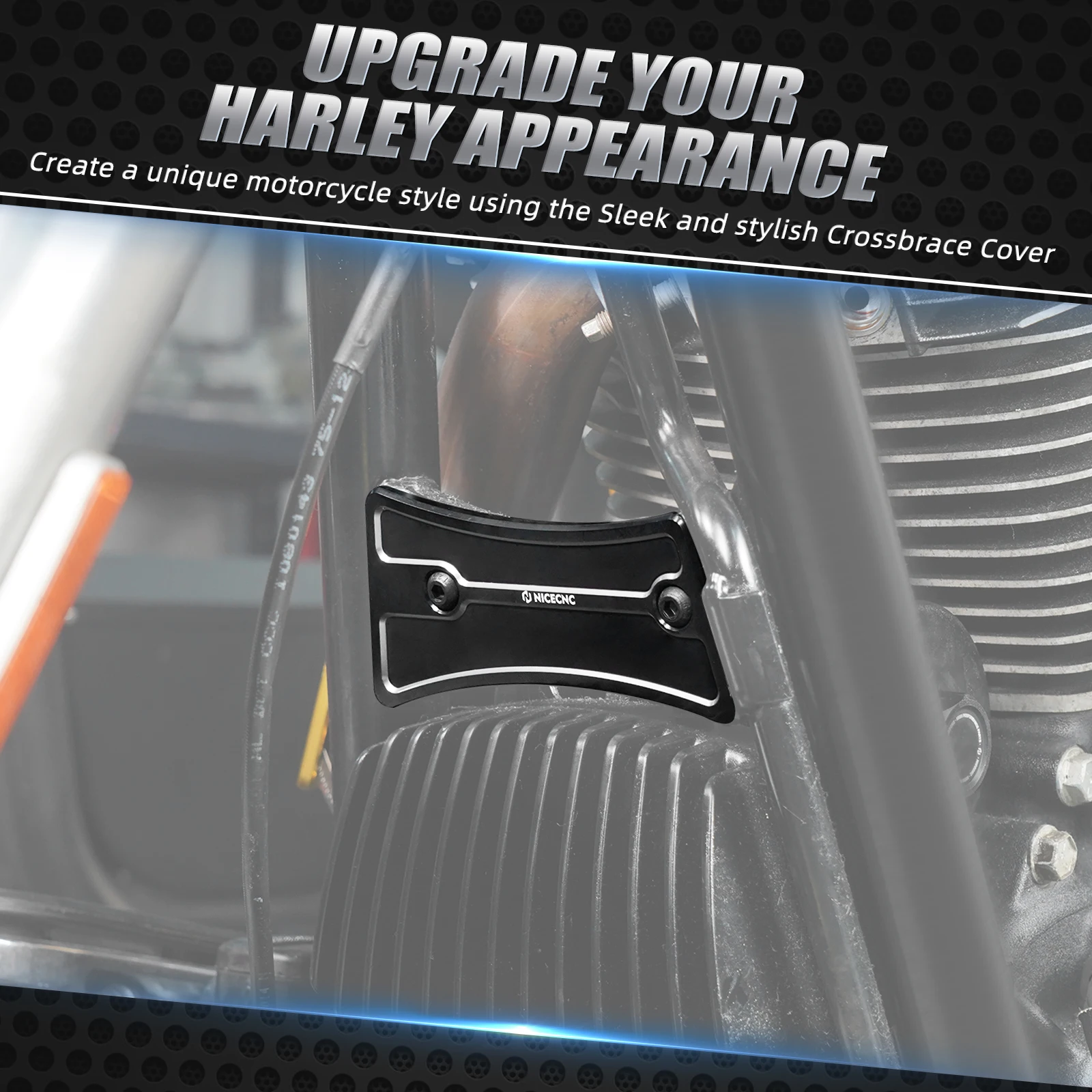 Rahmen-Unterrohr-Kreuzstreben-Abdeckung für Harley Road Glide FLTRX Road Glide FLTRX FLTRXS Street Glide FLHX FLHXS Road King 2017–2023 – Detail 13