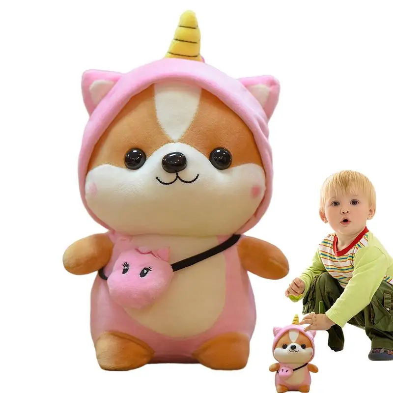 

Собака Шиба-ину плюшевые набивные животные 25 см Милая корги динозавр плюшевая трансформация Шиба-ину динозавр набивное животное плюшевое животное