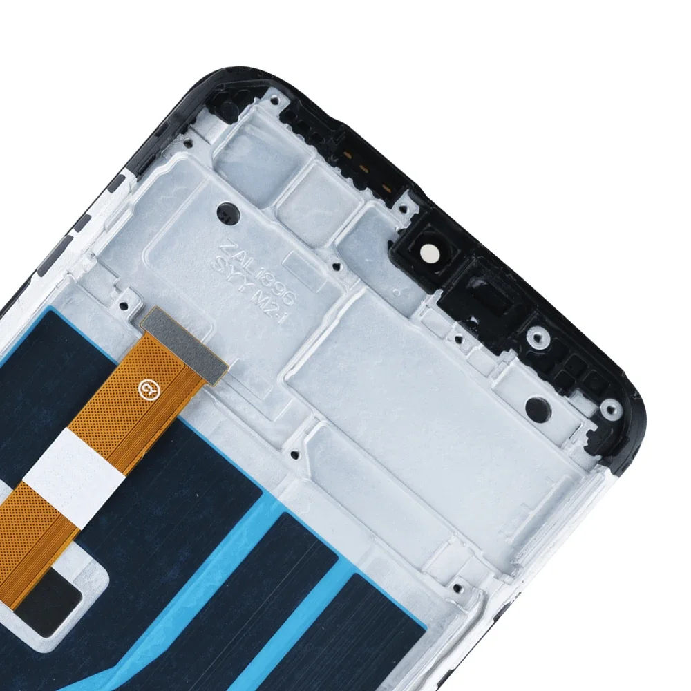 프레임이 있는 LCD 디스플레이 터치 스크린 디지타이저, Oppo Realme C2 RMX1941 RMX1945, Oppo A1k CPH1923 용 AMOLED, 6.1 인치