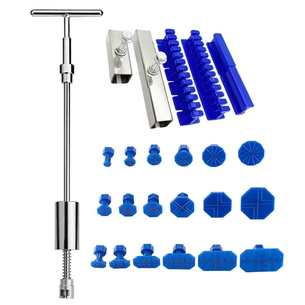 Enhanced Car Dent Removal Tool Kit with Slide Hammer and 18-Piece Set