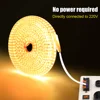 AC 2835 Led Strip Lights Dimmable 220V 230V 120 LEDs/m 0.5m 1m 2m 5m 10m 20m 50m Waterproof High Brightness Diode Tape Adhesive 5