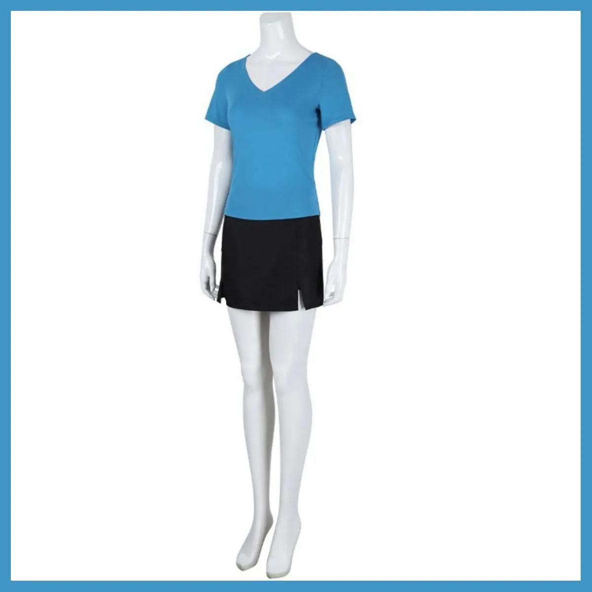 One Piece Nami Summer Blue Crop Top and Skirt Cosplay Costume