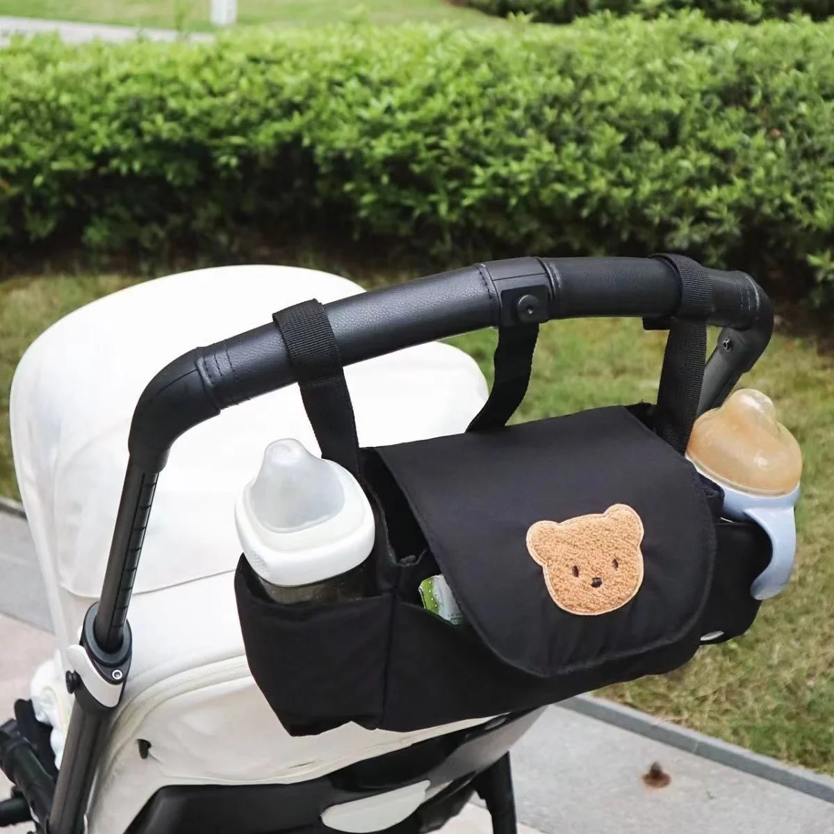 

INS популярная сумка для детской коляски, многофункциональная сумка для хранения детских бутылочек, салфеток, игрушек, милая Портативная сумка для мамы, милая маленькая сумка с медведем