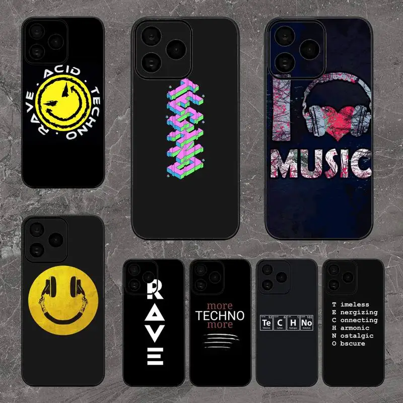 Custodia Per Telefono Techno Music Per Iphone 8 15 Plus 11 12 13 Pro Max 14 14 15Pro Max