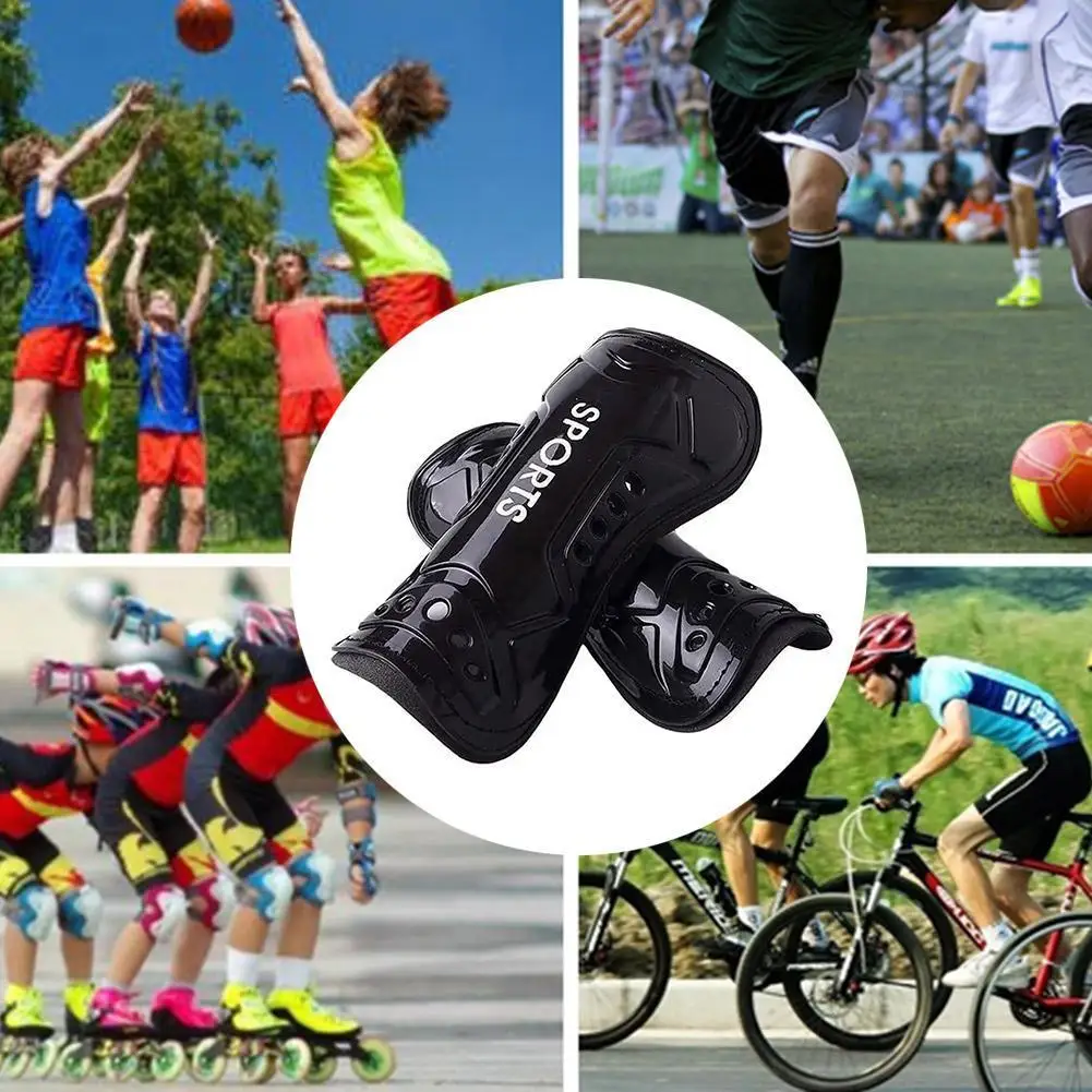 New Football Shin Guards ABS Material Leg Protector Kids Adults Pads Support Exercise Knee Shin Soccer Football Equipm G6G9