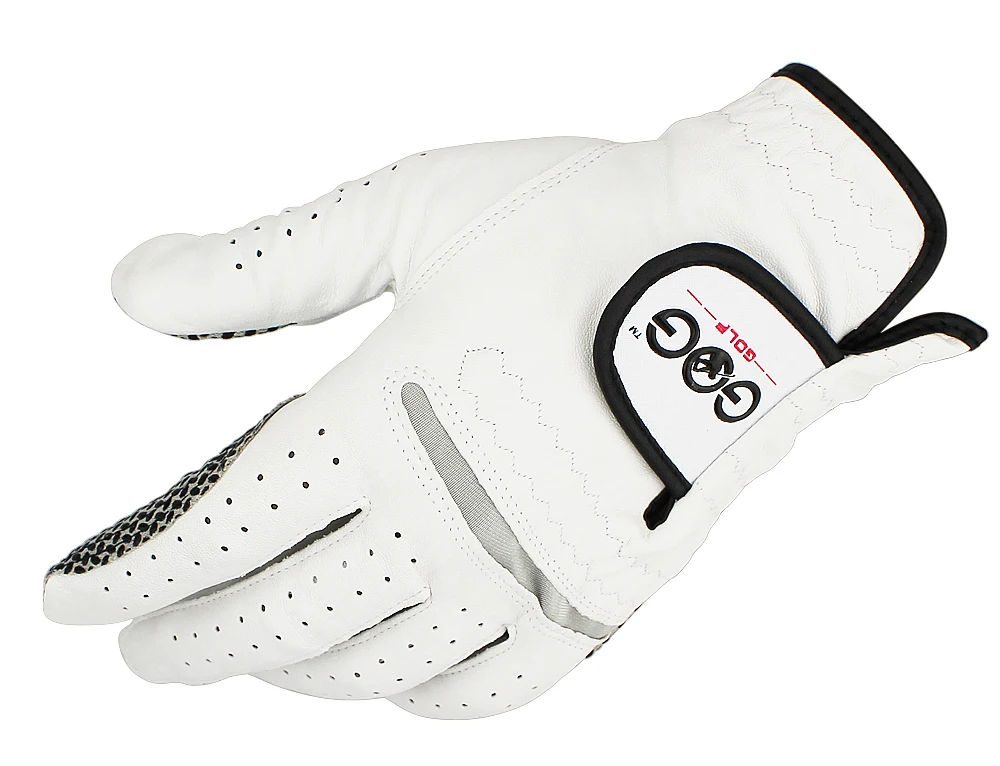 10 Pcs Mens Golf Gloves Left/Right Hands Golfer White Leather Wholesale Golf Accessories Supplies Drop Ship