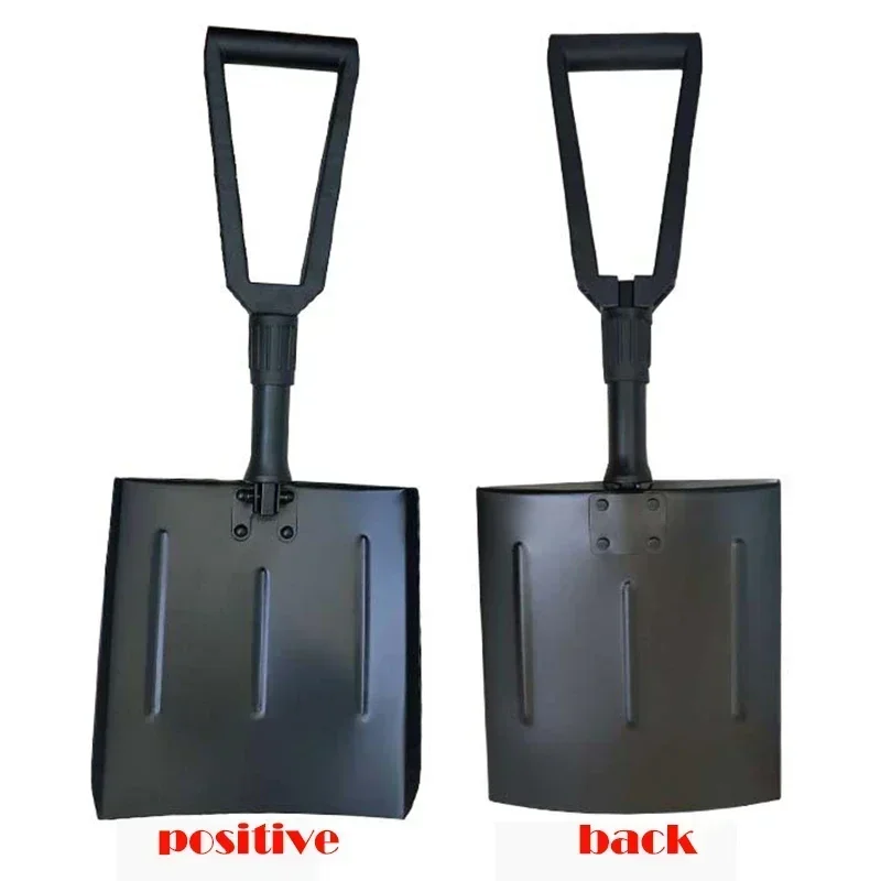 Aluminum Alloy Lightweight Foldable Snow Shovel for Camping Auto Emergency Non slip Snow Removal Tool Collapsible Portable 3
