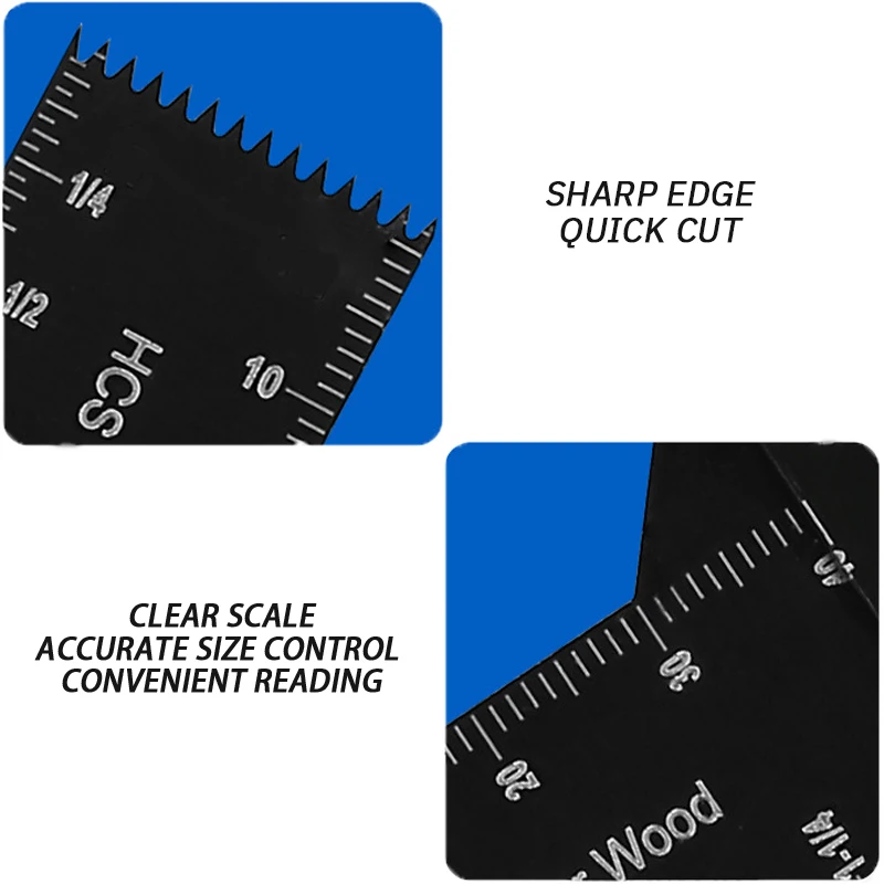 12pcs Multifunctional Saw Blade Durable Woodworking Oscillating Accessories Closed Hole Joint Power Tool Oscillating Saw Blade