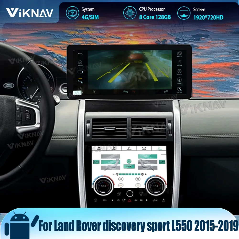 

128GB CarPlay For Land Rover Discovery Sport L550 2015-2019 Android Auto Audio 8 Core Head Unit Stereo Multimedia Player Video