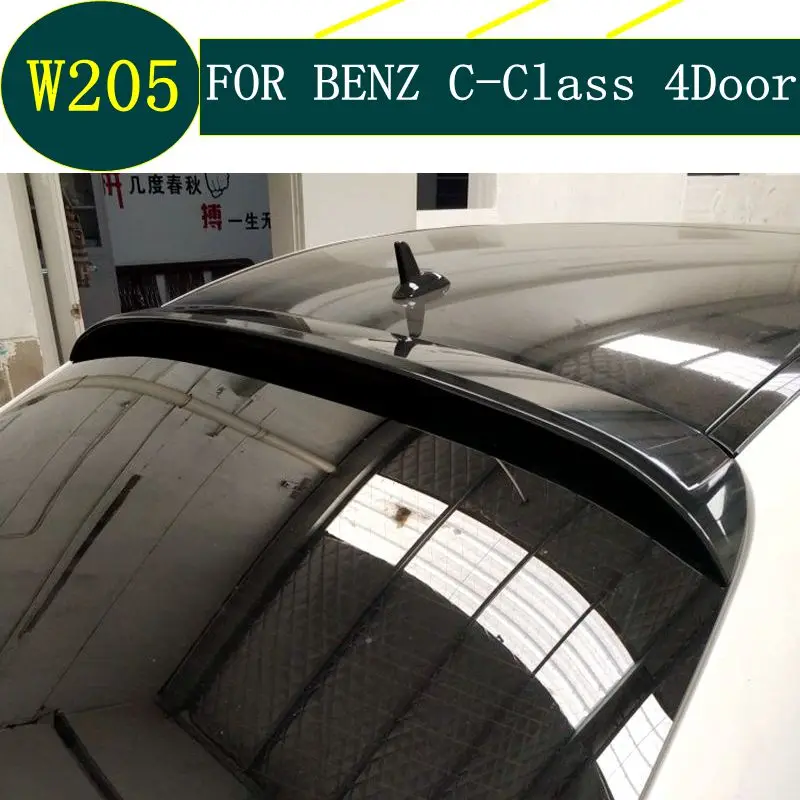 

rear window roof spoiler for benz W205 c63 C180 C200 C260 C300 C74 high quality spoilers by primer or black paint color