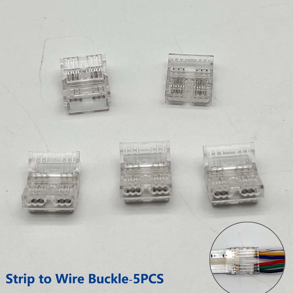 ตัวเลือกสินค้า ตัวเชื่อมต่อสายไฟ LED Strip 6Pin COB RGBCCT 12MM ทนทาน ใช้งานง่าย