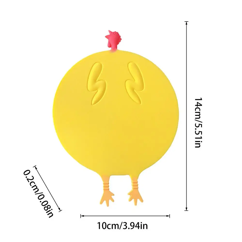 Rooster Coasters For Coffee Table 2pcs Screaming Chicken Cup Mat For Drinks Non-Slip Non-Stick Heat Insulation Coffee Coasters
