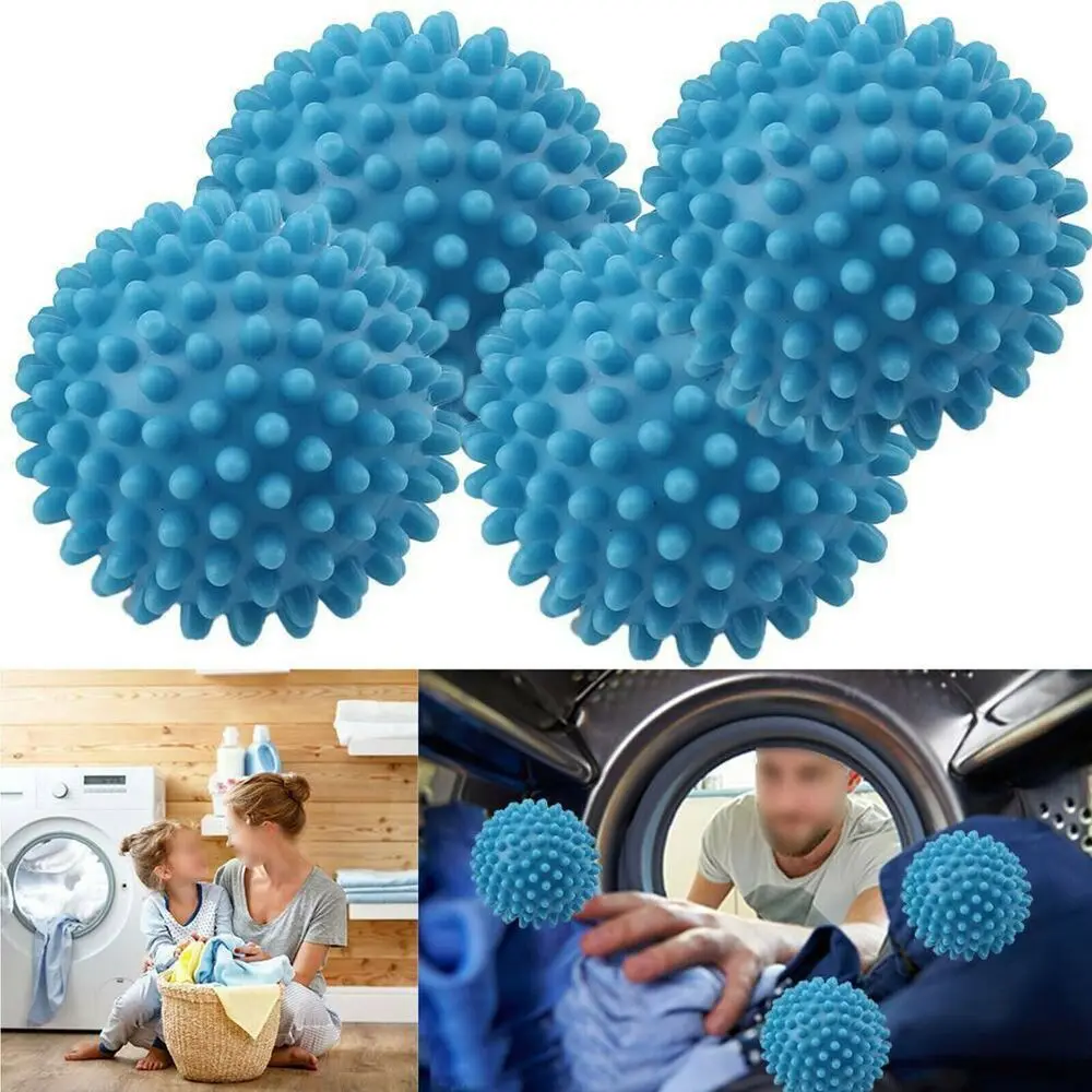 

1/4pcs Reusable Laundry Ball Washing Machine Drying Fabric Softener PVC Dryer Balls for Home Clothes Cleaning Tool Accessrices