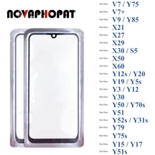 10PCS Digitizer LCD Sensor Touch Screen Glass lens With OCA For Vivo V7 Y75 V7 + Y79 Y75s V9 Y85 X21 X27 X29 X30 S5 X50 X60 2021