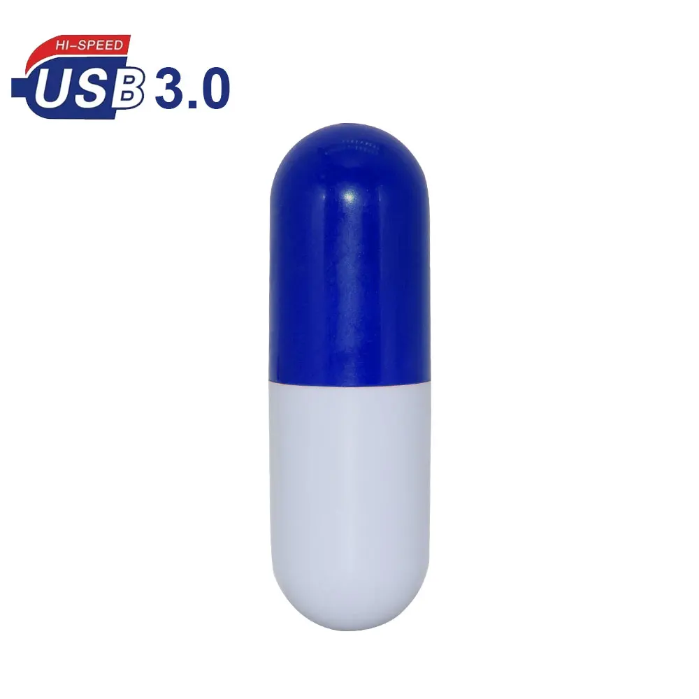 플래시 드라이브 USB 플래시 드라이브, 플라스틱 크리에이티브 알약 모델 펜드라이브, U 스틱 3.0 플래시 메모리, 선물용, 128GB, 64GB, 32GB, 16GB, 8GB