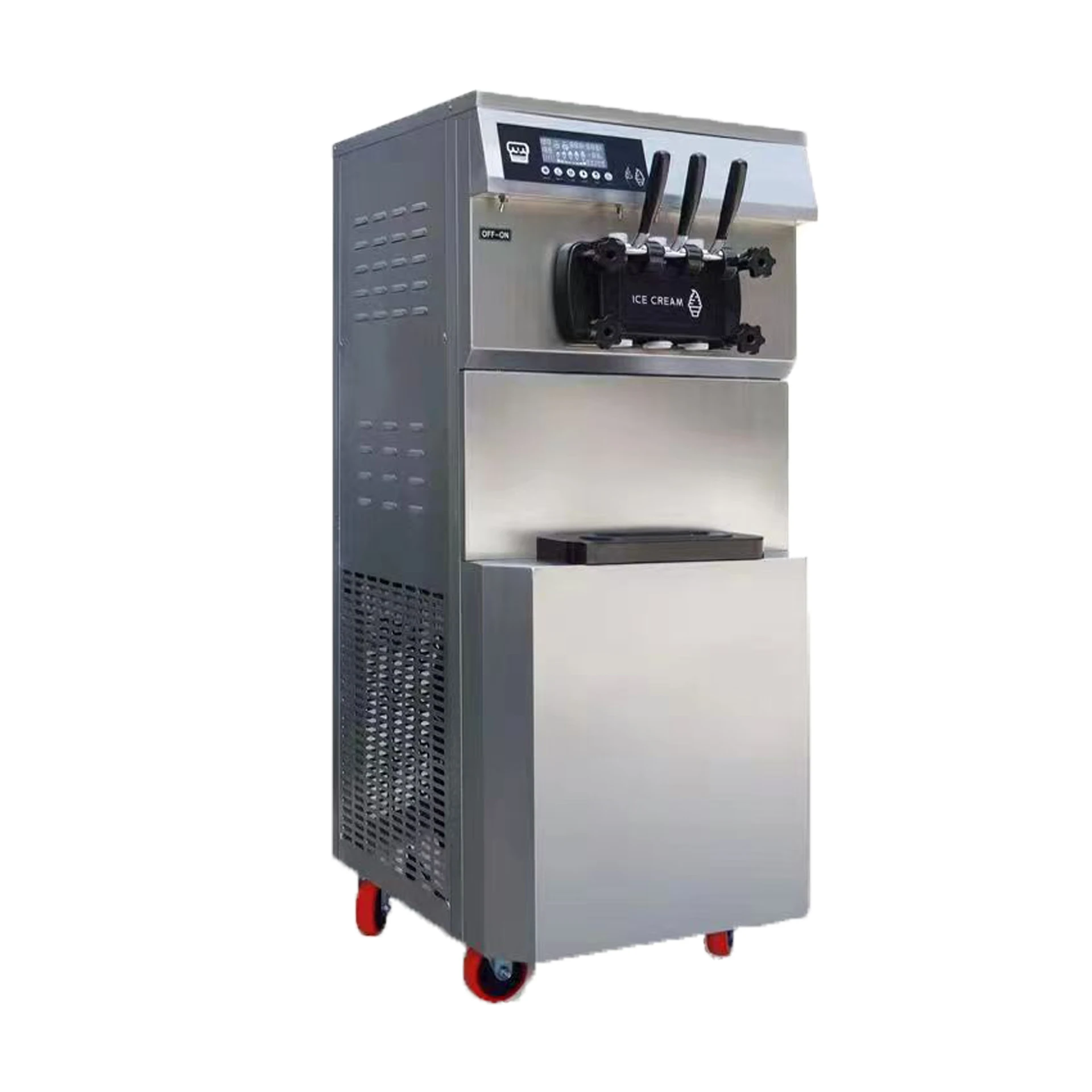 Soft Ice Cream Maker Frozen Yogurt Machine LCD Display Ice Cream Machine