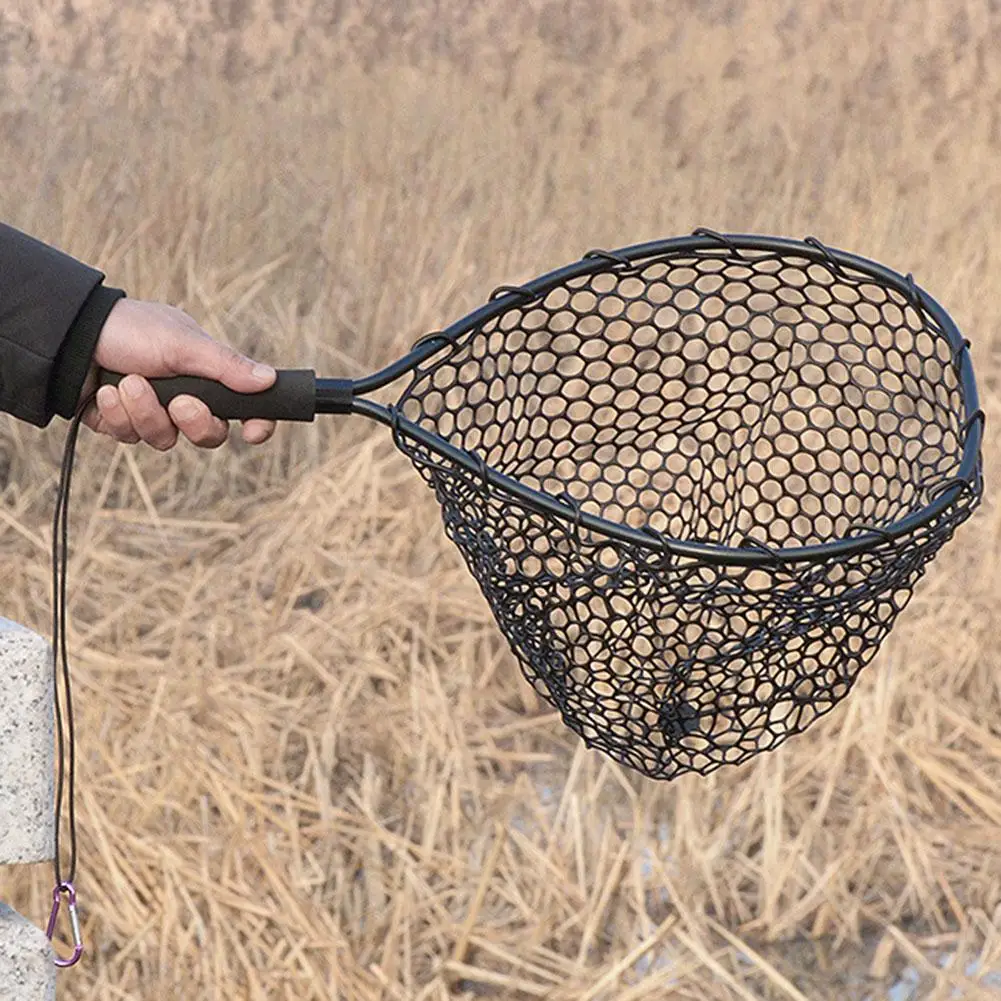 

35/43cm Hand Net Ultralight Portable Aluminum Alloy Dip Casting Net Fishing Net Fishing Tackle Accessories