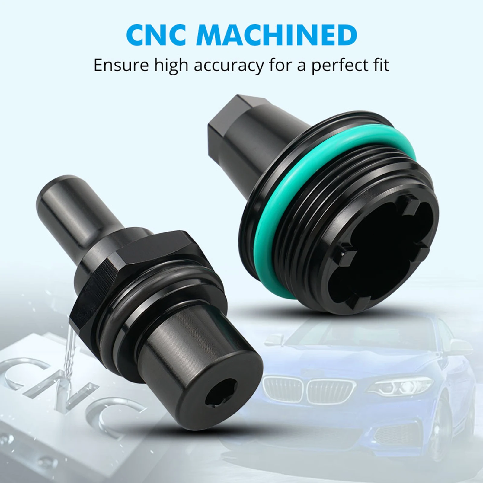 PCV Valve + Cap Cover Aluminum Kit For BMW N54 E90 E91 E92 E82 E88 E89 E60 E61 E71 N54 Twin Turbo Engines
