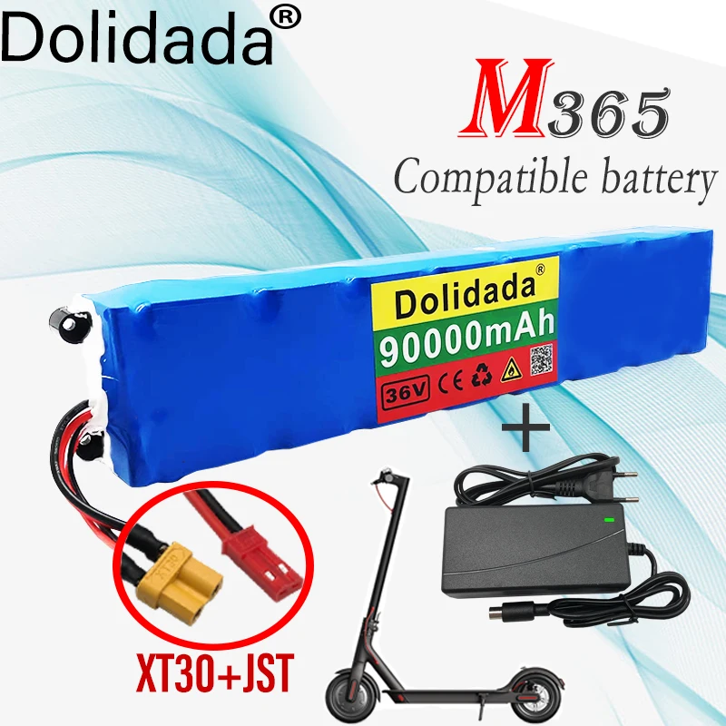 36v 90ah 18650 Lithium Battery 10s3p 90000mah 250w500w Same Door 42v