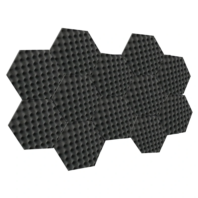 12 Pack Hexagon Eggcrate Acoustic Foam Panels,studio Foam Panels Meant