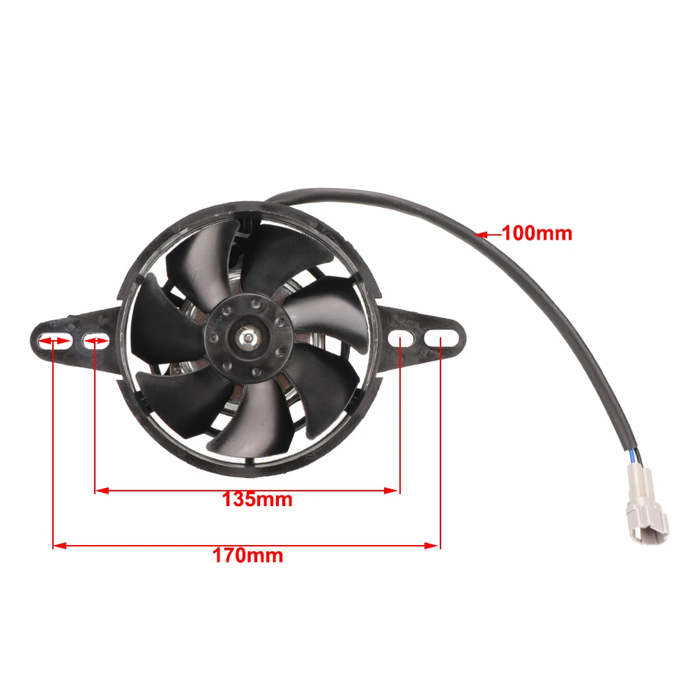 12V Motorcycle Engine Electric Radiator Oil Cooler Cooling Fan For 150cc 200cc 250cc 300cc ATV Quad Go Kart Buggy Motocross Part motorcycle cooling fan