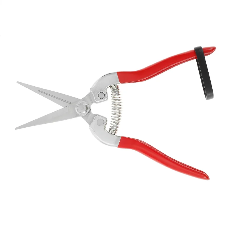 

Pruner Stainless Steel Blades Straight Florist Scissors Micro-Tip Multifunctional Garden Snips Handheld Pruning Shears Cutter