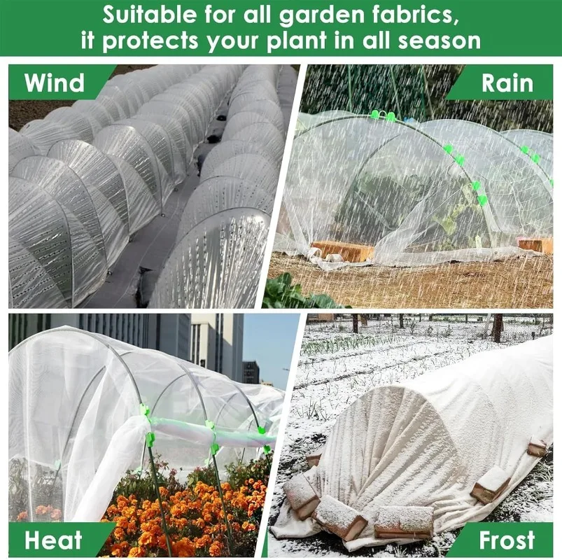 Greenhouse Arch Sets Garden Plant Hoop Arch Shed Bracket Reusable Fibreglass Grow Set Seedling Vegetable Grow Tunnel Supports