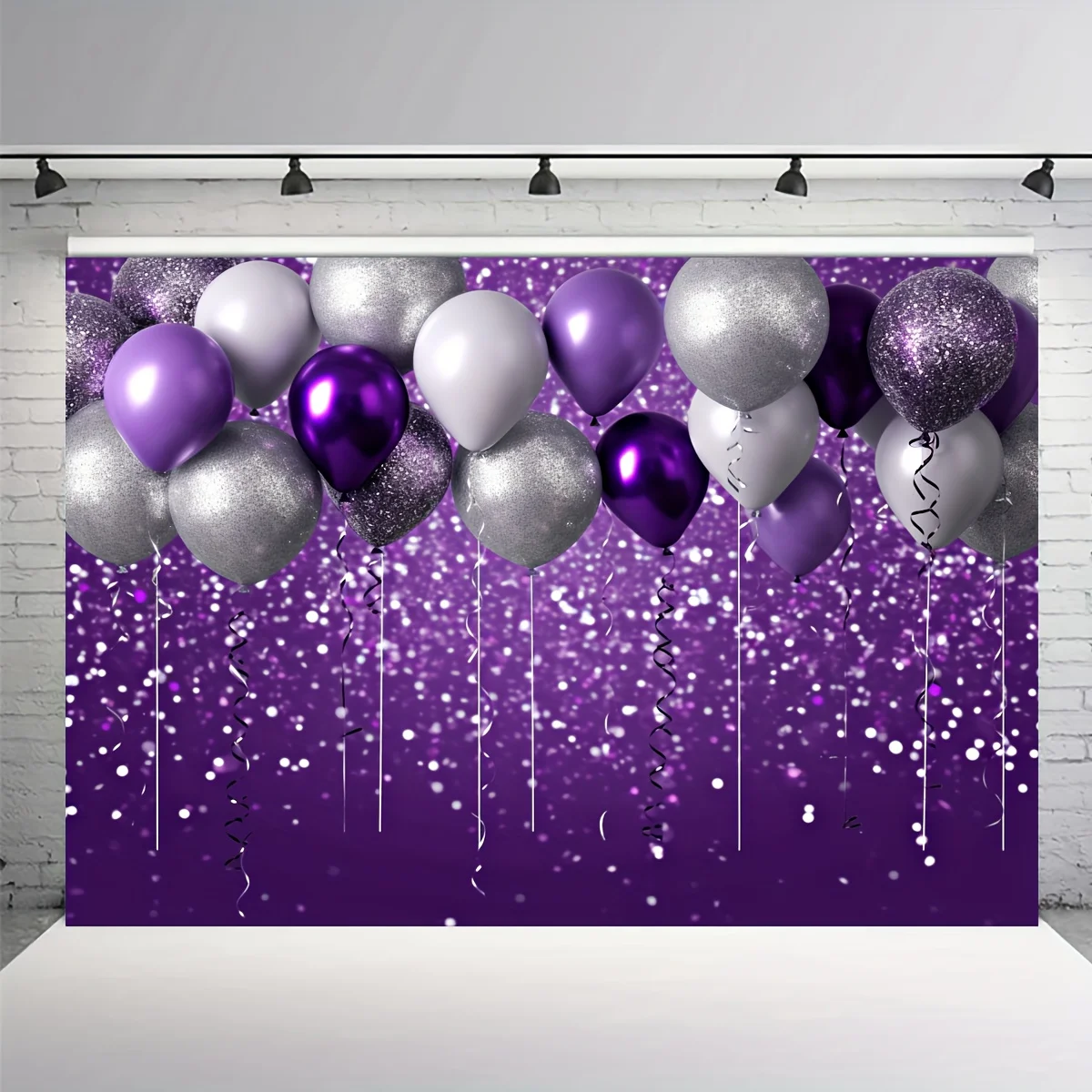 Decorazioni Compleanno Farfalla Femminuccia, Palloncini Rosa e Viola, Kit Festa Farfalla Bambina, Ciondolo a Spirale Palloncini Striscione e