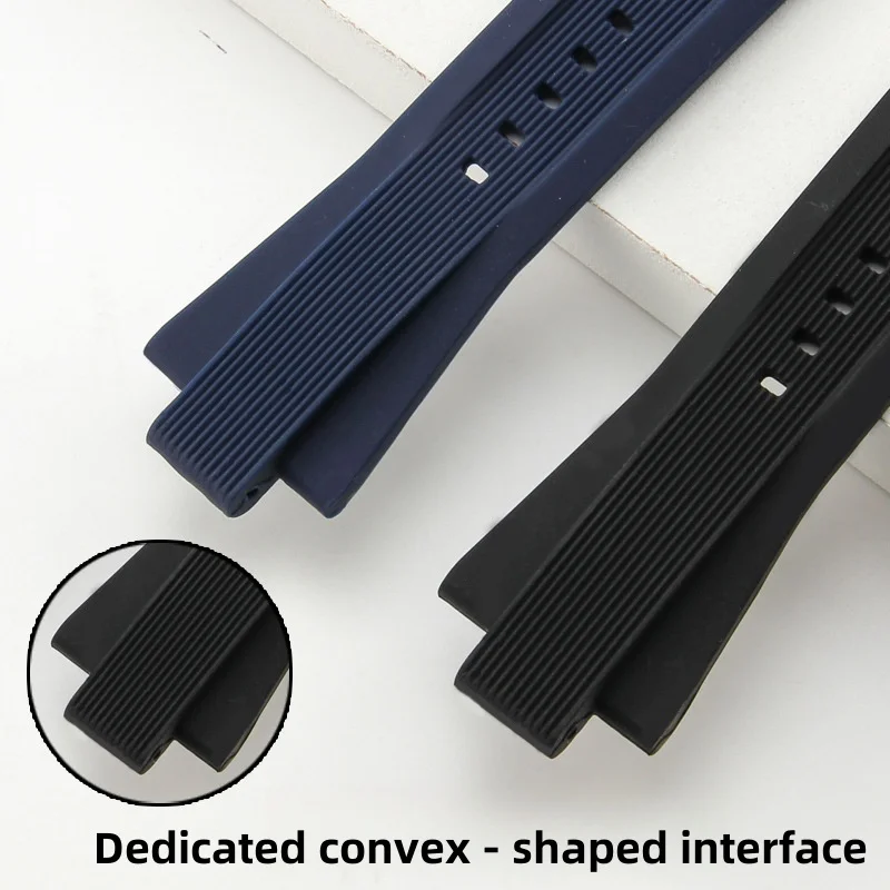 Durable Waterproof Silicone Rubber Watchband Bracelet Watch Strap Accessories