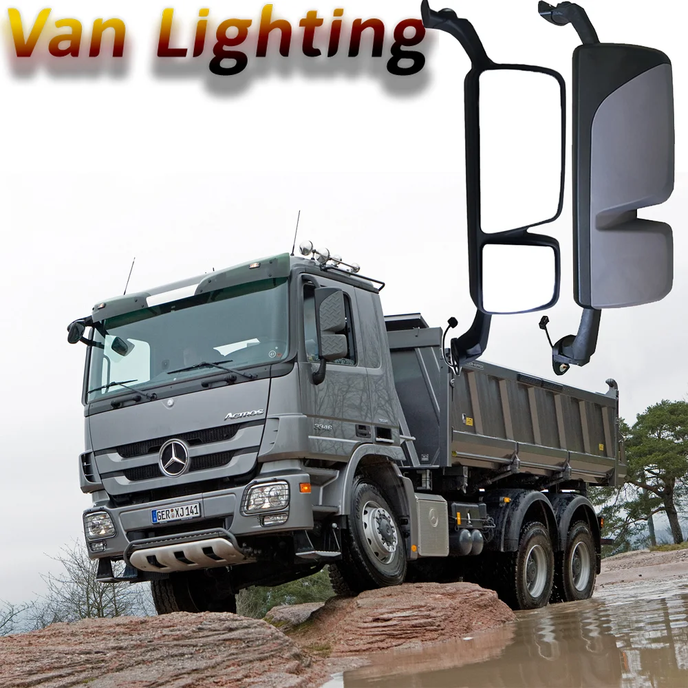 

24V Truck Rearview Mirror For MERCEDES-BENZ ACTROS MP3 Side Mirror 1PC 9438110307 Left 9438110407