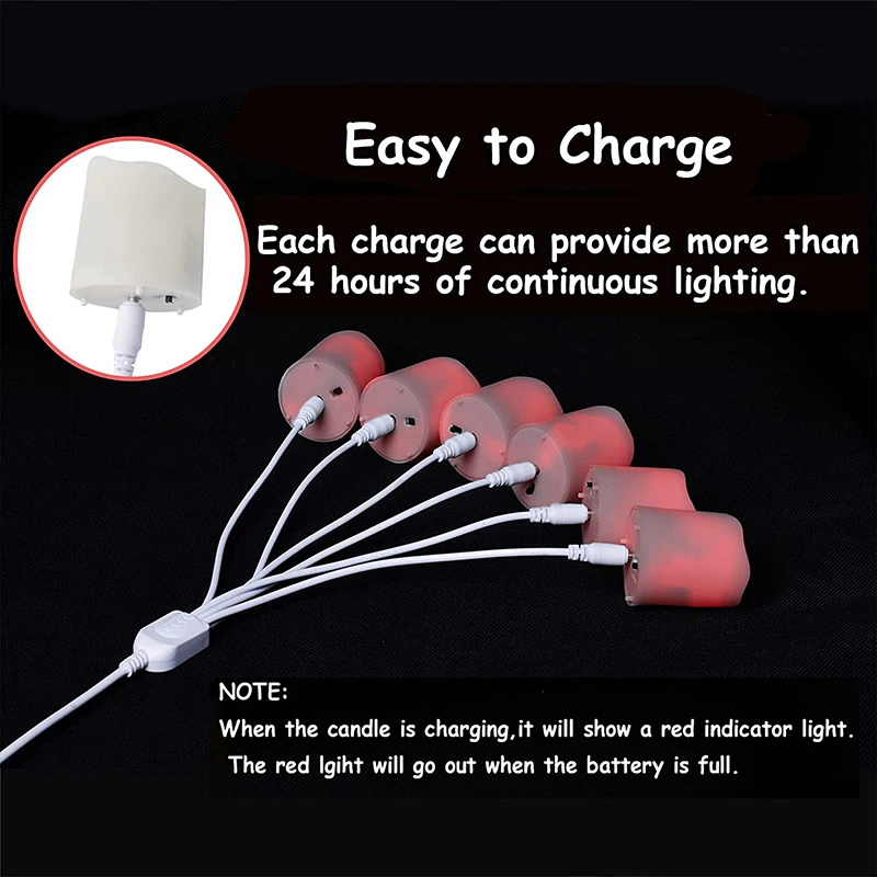 USB Charging Candle Accessories Charging Cable White Cable USB To DC Interface Led Candle Light USB Charging Cable
